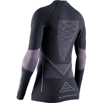 2. Bluza damska X-Bionic Energy Accumulator 4.0 Shirt - charcoal/magnolia rozmiar: m