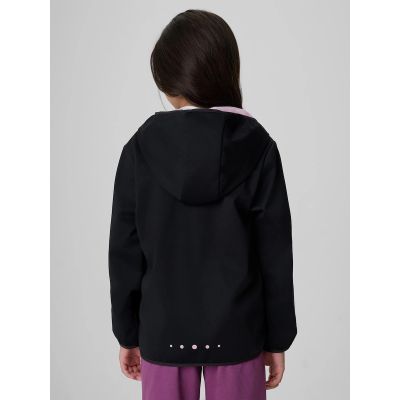2. Kurtka softshell wiatroodporna membrana 5000 dziewczęc 4F 4FJRAW26TSOFF0738-20S