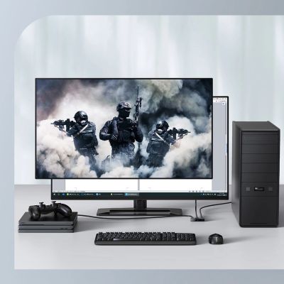 13. Baseus dwukierunkowy przełącznik rozdzielacz splitter switcher HDMI - 2x HDMI 4K / 30 Hz szary (CAHUB-BC0G)