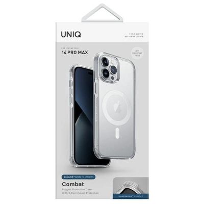 2. Etui UNIQ Combat Magclick Charging na iPhone 14 Pro Max - przezroczyste