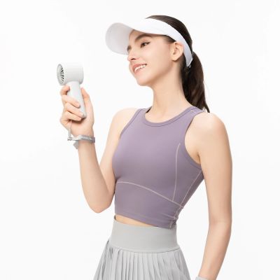 8. Mini wentylator Jisulife Handheld Fan 10 4000mAh przenośny wiatraczek USB - szary