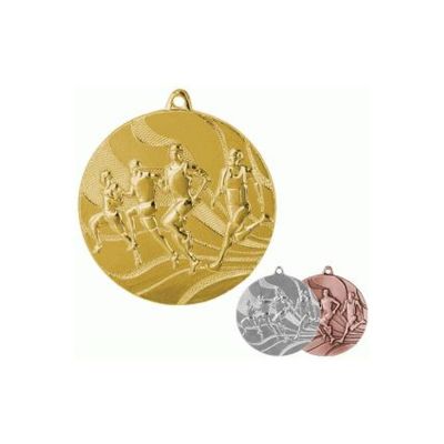 9. Medal złoty- biegi - medal stalowy 50mm