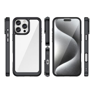 2. Etui Outer Space Case z żelową ramką do iPhone 16 Pro Max - czarne