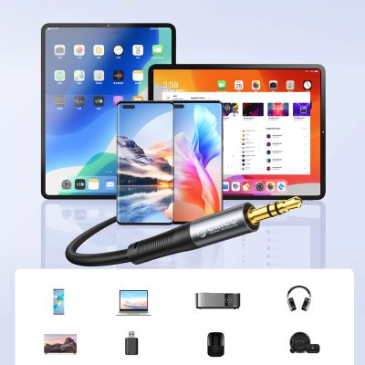 6. Kabel audio Orico AXRF mini jack 3.5 mm do 2x RCA żeńskiego 5 m - czarny