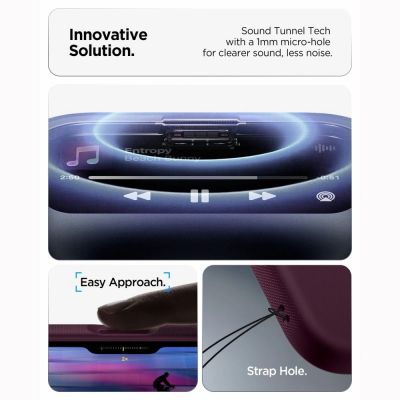 9. Etui Spigen Nano Pop MagSafe na iPhone 18 Pro / 17 Pro - dark cherry