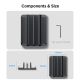 11. Organizer biurkowy Spigen LD208S4 na laptopy, tablety, smartfony, klawiatury - szary