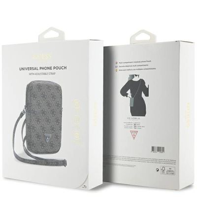 5. Torebka Guess Zip 4G Triangle - brązowa