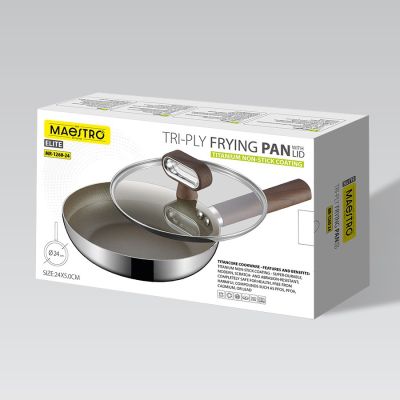 6. Patelnia z pokrywką TITANCORE 24cm MR-1260-24 MAESTRO