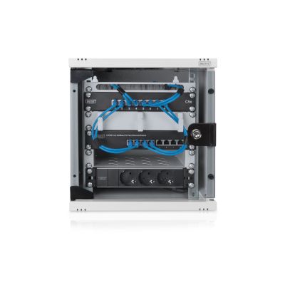 6. Szafa Rack DIGITUS DN-10-05U-1 254 mm (10") - 312x300 mm (szer. x głęb.) Biała