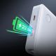 9. Powerbank Baseus Airpow Lite 10000mAh 22,5W z wbudowanymi kablami USB-C i Lightning - biały