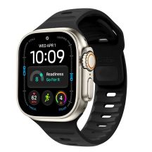 Pasek Tech-Protect Silicone Line na Apple Watch 44 / 45 / 46 / 49 mm - czarny