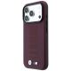 2. Etui BMW M Blue Perfo Metal Logo MagSafe na iPhone 18 Pro / 17 Pro - bordowe