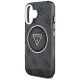 6. Etui Guess IML Metal Glitter 4G Circle Triangle MagSafe na iPhone 16 - czarne