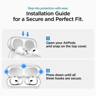 14. Etui Spigen Liquid Crystal na AirPods Pro 3 - przezroczyste