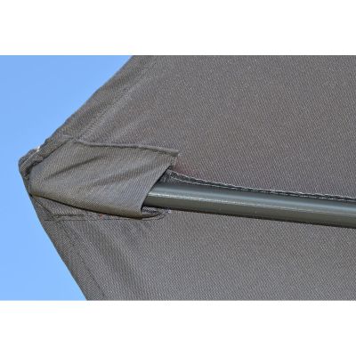 15. PARASOL OGRODOWY 300CM SKŁADANY SZARY