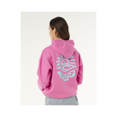 2. Bluza damska RIP CURL Icons Of Surf Heritage Hood różowa