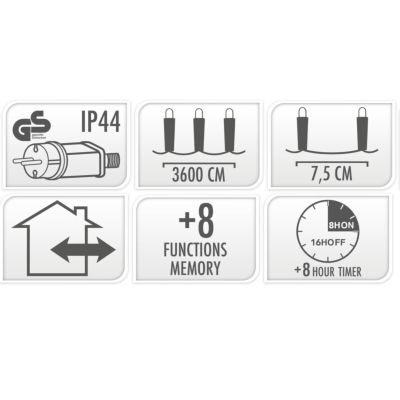 13. LAMPKI CHOINKOWE ŁAŃCUCH ŚWIETLNY 480 LED TIMER CIEPŁY BIAŁY PRZEŹROCZYSTY PRZEWÓD