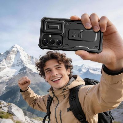 7. Etui Tech-Protect Kevlar Cam+ na Samsung Galaxy S26 - czarne