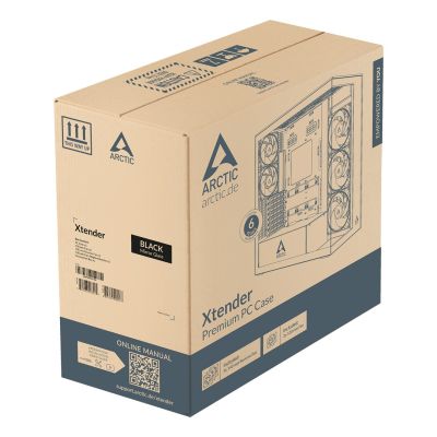 9. Obudowa CASE MIDITOWER EATX bez zasilacza XTENDER Black ACPCC00018A ARCTIC