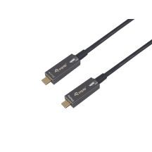 Wyposaż Aktywny kabel optyczny USB-C - M/M - 5.0m - PD 60W - 4K/60Hz - 10Gbps - Wideo+Dane+PD
