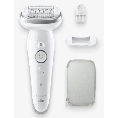 Depilator IPL BRAUN Silk-epil 9-011 3D,  praca na sucho i mokro, Biały, Złoto