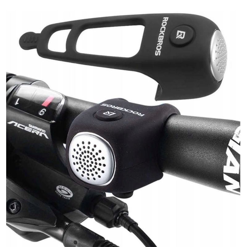 2. Dzwonek rowerowy Rockbros CB1709BK elektorniczny - czarny