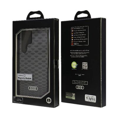 7. Etui Audi IML Stitching Pattern MagSafe Case na Samsung Galaxy S24 Ultra - czarne