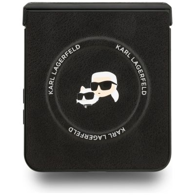 5. Etui Karl Lagerfeld Karl&Choupette Pins MagSafe na Samsung Galaxy Z Flip 7 - czarne