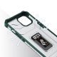 6. Crystal Ring Case pancerne hybrydowe etui pokrowiec + magnetyczny uchwyt iPhone 13 mini zielony