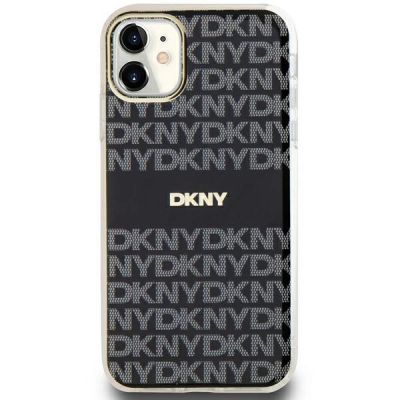 2. Etui DKNY IML Mono & Stripe MagSafe na iPhone 11 / Xr - czarne
