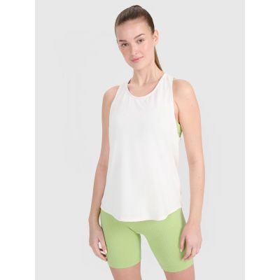 Top damski treningowy oversize szybkoschnący 4F 4FWSS25TFSLF412-11S