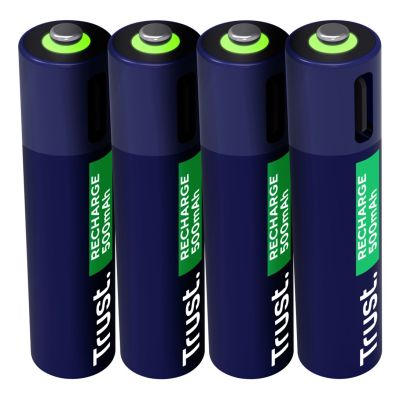 2. Baterie AAA Trust USB-C RECHARGEABLE BATTERIES 4P