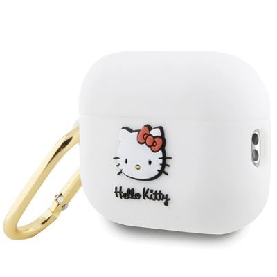 3. Etui Hello Kitty Silicone 3D Kitty Head na AirPods Pro 2 (2022/2023) - białe