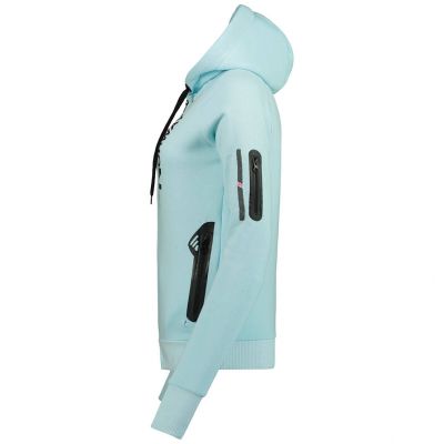 4. Bluza damska z kapturem Geographical Norway Fabuleuse EO Lady 100 BLEU CIEL (WU5303F/GNO-SKY BLUE)