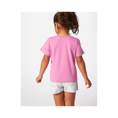 4. Koszulka RIP CURL Rainbow Logo/Desto Tee-Girl różowy