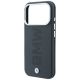 6. Etui BMW Sign Centered Deboss MagSafe na iPhone 17 Pro / 18 Pro - szare
