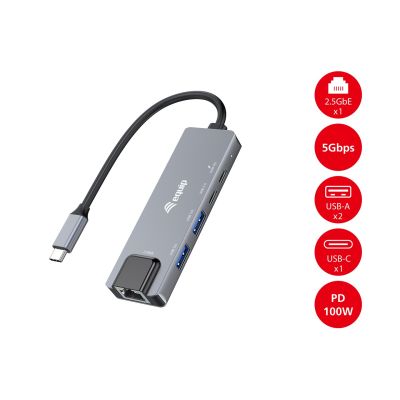 6. Adapter USB Equip 133496 USB 3.2 Gen 1 (3.1 Gen 1) Type-C Szary