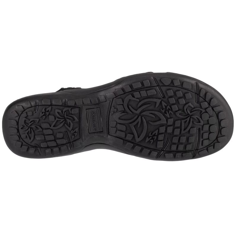 4. Skechers Reggae Slim - Summer Heat Sandals 163116-BBK Czarne 35