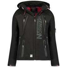Softshell damski Geographical Norway TISLANDE LADY BLACK   007 (WU4016F/GN-BLACK)