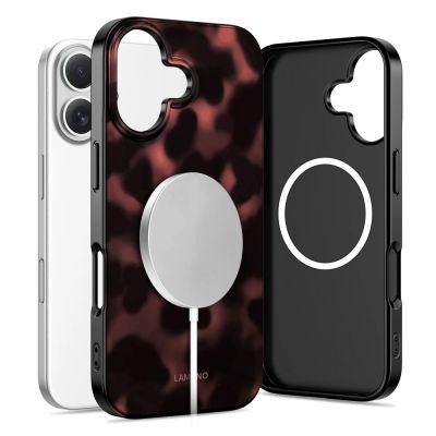 2. Etui Tech-Protect Lamano MagSafe na iPhone 16 - czarno-czerwone