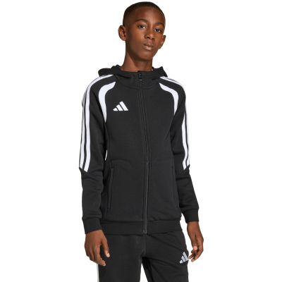 4. Bluza dla dzieci adidas Tiro 26 League Sweat Full Zip Hoodie czarna KF3324