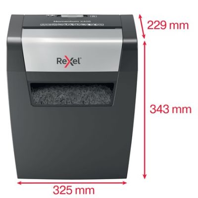 4. Rexel Niszczarka Momentum X406, 6 kartek, 15 l kosz