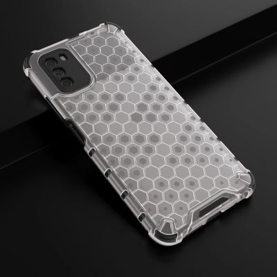 14. Honeycomb etui pancerny pokrowiec z żelową ramką Xiaomi Poco M3 przezroczysty