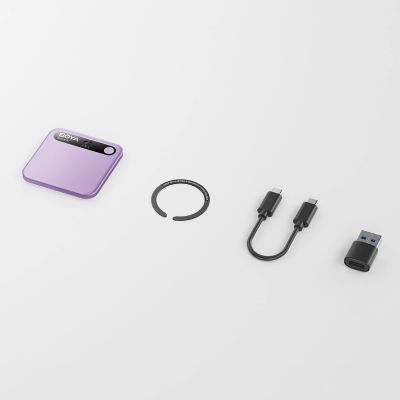 9. Rejestrator głosu BOYA Notra z transkrypcją AI - fioletowy