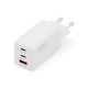 Digitus Ładowarka sieciowa GaN II 67W | 2x USB-C, 1x USB-A | PD 3.0, QC 3.0 | Biała