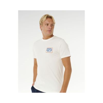 5. Koszulka męska RIP CURL Pacific Rinse Sunrise Tee biała