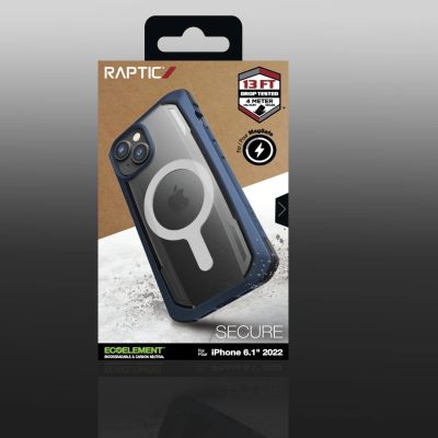 5. Raptic X-Doria Secure Case etui iPhone 14 z MagSafe pancerny pokrowiec niebieski