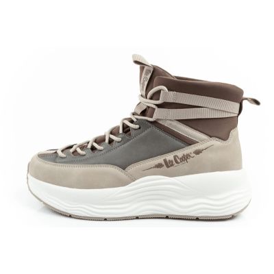 2. Lee Cooper buty sportowe sneakersy damskie modne wygodne za kostkę beżowe