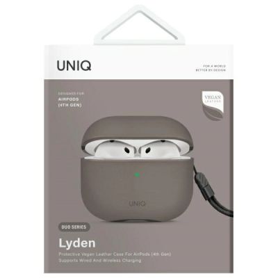 3. Etui UNIQ Lyden DS AirPods 4 - szare