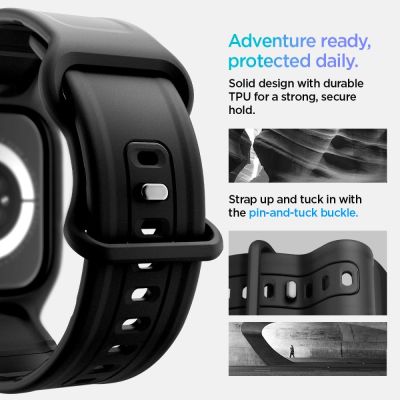 16. Pasek Spigen Vault Pro na Apple Watch 42 mm - czarny mat